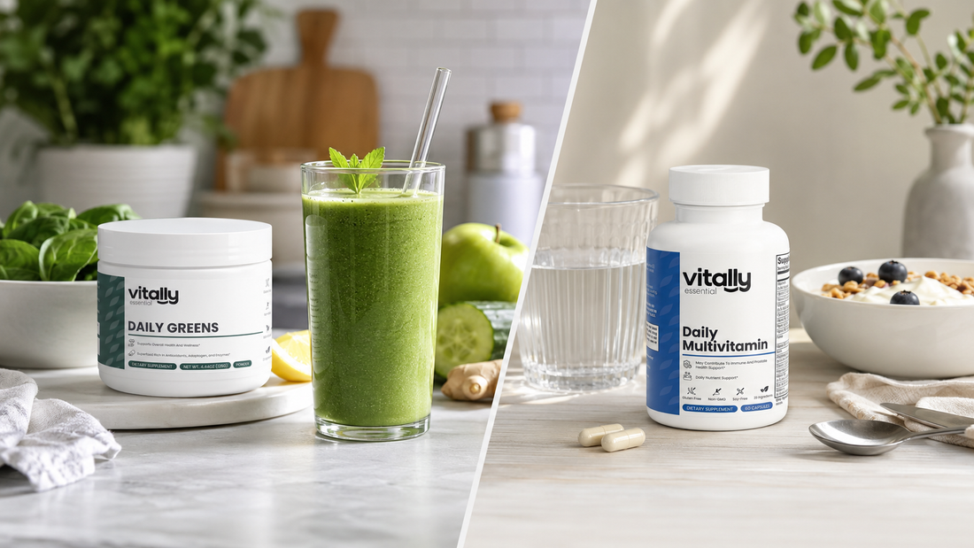 Greens Powder vs. a Multivitamin: Do You Need Both?
