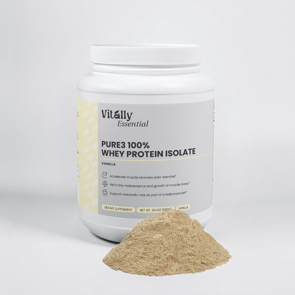 Pure3 100% Whey Protein Isolate (Vanilla)